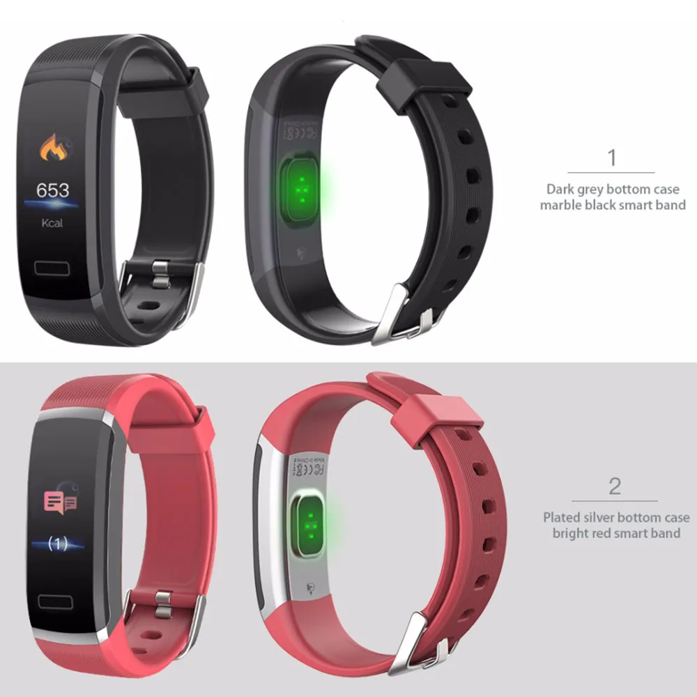 

Sports Watch Heart Rate Monitor Smart Bracelet Tracker Sleep Monitoring Activity Tracker Black Running Rock Climbing Smart Band