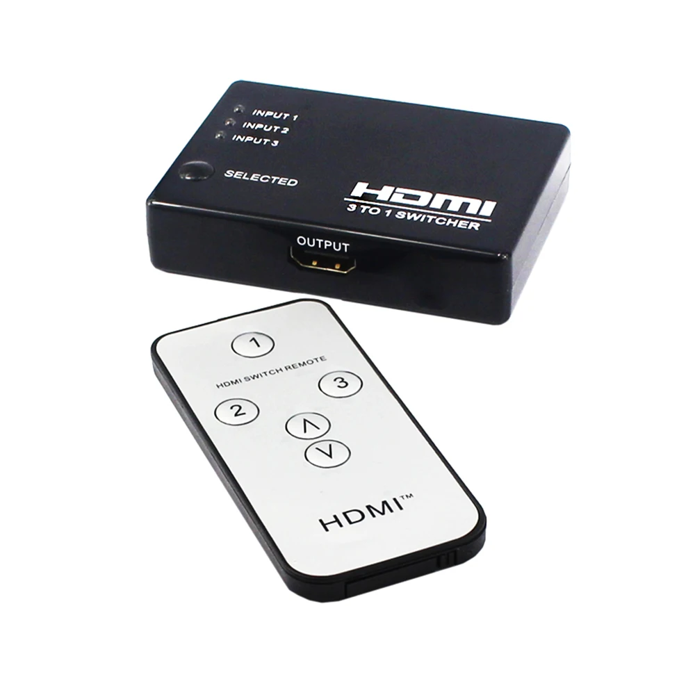 

KVM HDMI Switcher 3 In 1 Out 1080P TV Switcher