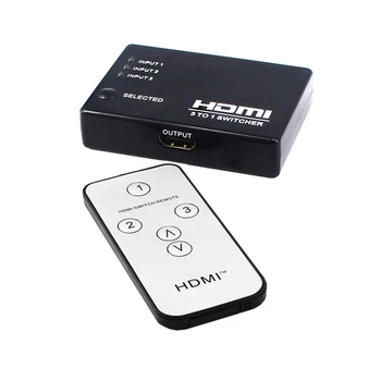 

KVM HDMI Switcher 3 In 1 Out 1080P TV Switcher