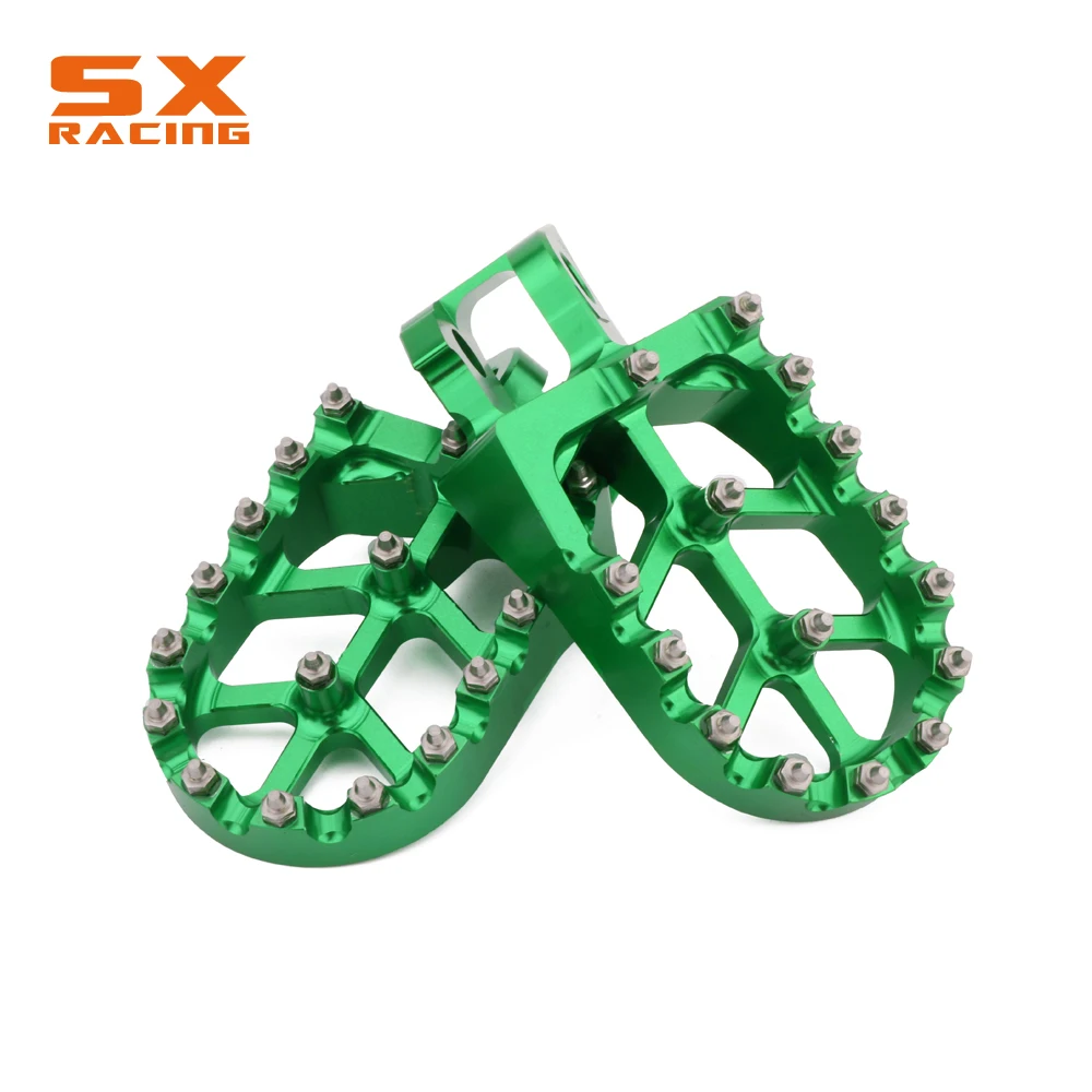 Motorcycle Aluminum Foot Pegs Footpeg Pedals FootRest For KAWASAKI