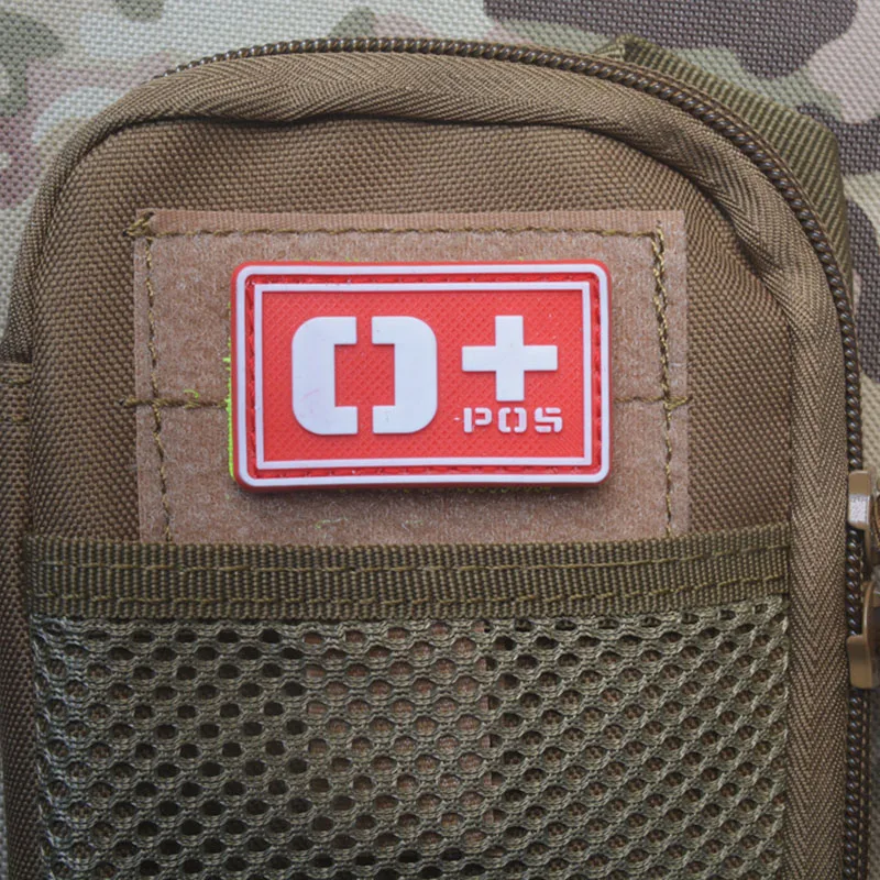 

Blood Group Morale Patch ABO Blood Type Military Tactical Combat Shoulder Chest Armband Patch 3D Hook & Loop Clothing Badge