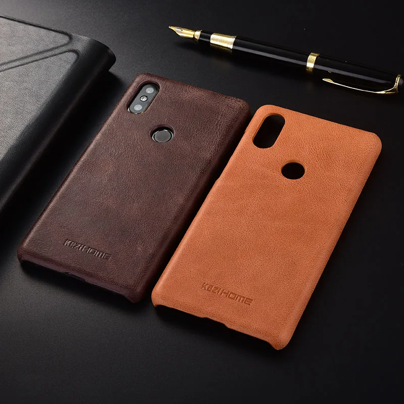 Винтажный дизайнерский чехол для Xiaomi Mi Mix 2S из натуральной кожи с кожаными