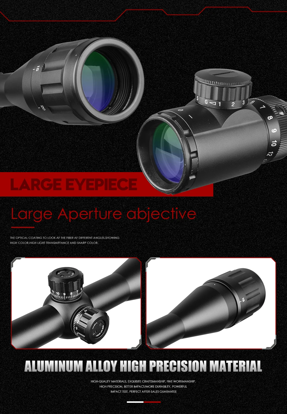Scope para Atirador Armas de ar Diana Escopo Tático Óptica Cruz Vista Verde Vermelho Iluminado Riflescope Caça Rifle Comprimido 4-14x44 9 Verde Vermelho Iluminado Riflescope Caça Rifle Scope