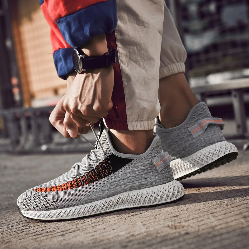 

Cajacky Men Casual Shoes Plus Size 46 45 Spring Men Shoes Air Mesh Sneakers Breathable Zapatos Hombre Lightweight Trainers Male