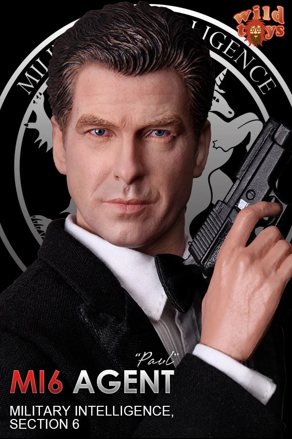 

1/6 scale Collectible figure doll 007 Agent James Bond Pierce Brosnan 12" action figure doll Plastic Model Toys