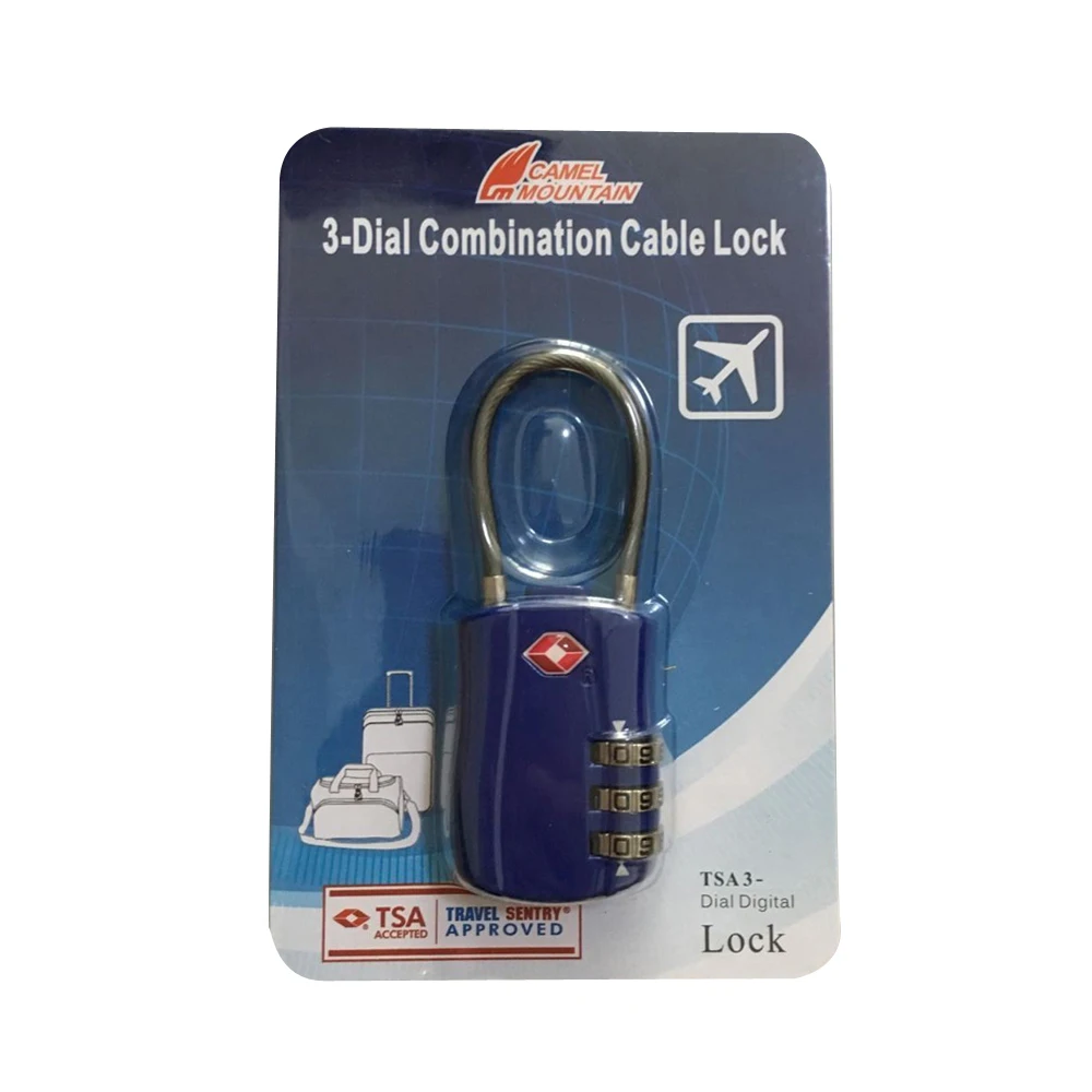 

TSA Resettable 3 Digit Combination Luggage Lock, Travel Luggage Suitcase TSA Padlock, Plastic Alloy Luggage Lock