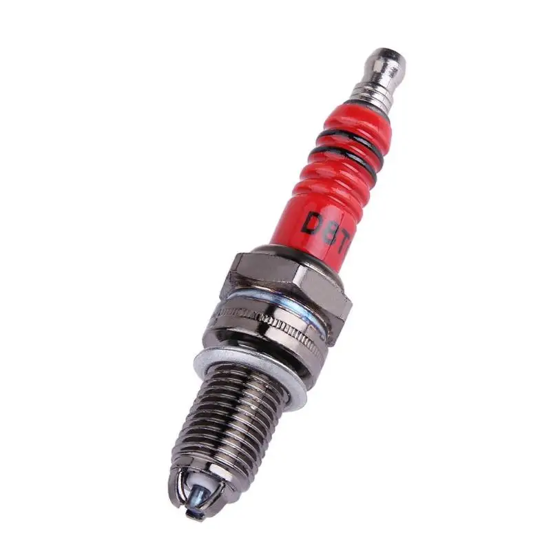 Vodool D8TC High Performance Reduce Carbon Deposition 3-Electrode Motorcycle Spark Plug for Honda for Yamaha Moto Accessories