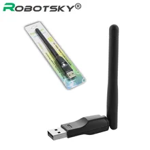 Ralink RT5370 USB 2,0 150 Мбит/с WiFi беспроводная сетевая карта 802,11 b/g/n LAN адаптер с поворотная антенна и розничная упаковка