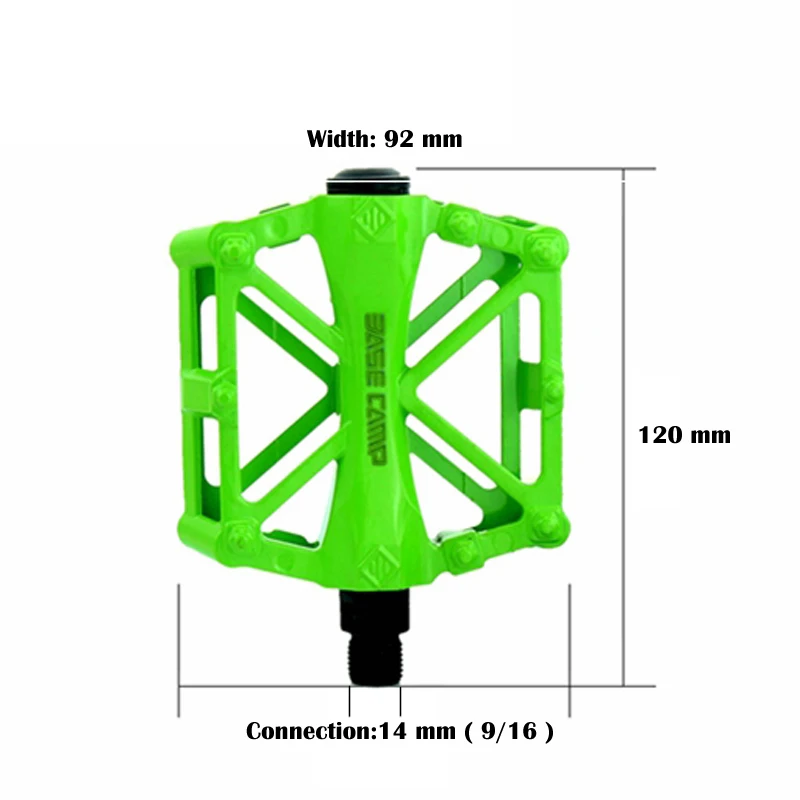 Велосипедные педали BASECAMP, MTB, педали для шоссейного велосипеда, 9/16 шариковые подшипники, велосипедные педали, противоскользящие педали из сплава, велосипедные педали BMX, велосипедные запчасти