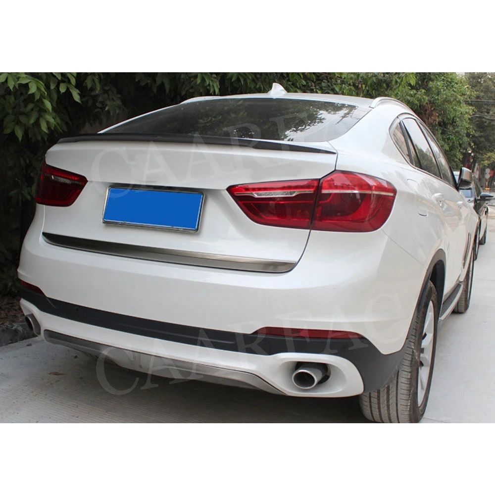 Задний спойлер из углеродного волокна/FRP крылья для BMW X6 F16 2015 2016 2017 2018 P стильная
