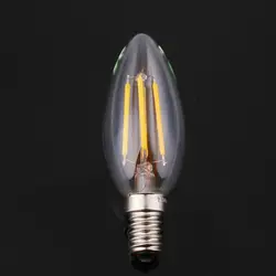 Edison Ретро Стекло светодиодных ламп накаливания LED E14 свеча свет лампы удара 110v4w светодиодных ламп накаливания свет лампы