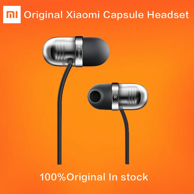 

NEW Original Xiaomi Piston Air Earphone with Mic Remote Silicone Headset for Mobile Phone In-Ear Computer Piston Capsule headset