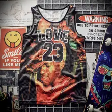 Новинка майка дышащая летняя Фитнес Без Рукавов Досуг нательная рубашка футболка, матч, 3D печать Jordan 23 Мужская майка 1905