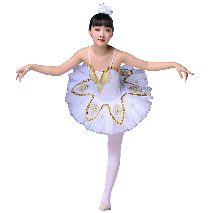 Songyuexia/детское балетное белое платье-майка с лебедем танцевальное платье Danza Preferita Pre-Donne Costumi Balletto Tutu di Tutu платье