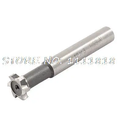 

12mm Cutting Dia HSS 6 Flutes T Slot End Mill Milling Cutter Tool