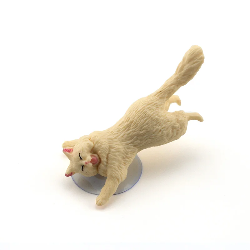 Популярный держатель для телефона с милым котом, подставка для мобильного телефона из смолы, присоски для планшетов, Настольная присоска, забавная подставка, для смартфона - Цвет: white cat