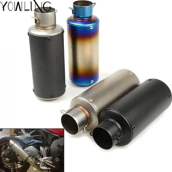 

51mm 61MM universal Motorcycle Exhaust Pipe Escape For S1000RR YZF R1 FZ1N MT09 GSX-R750 R25 NINJA250 CBR1000 free shipping