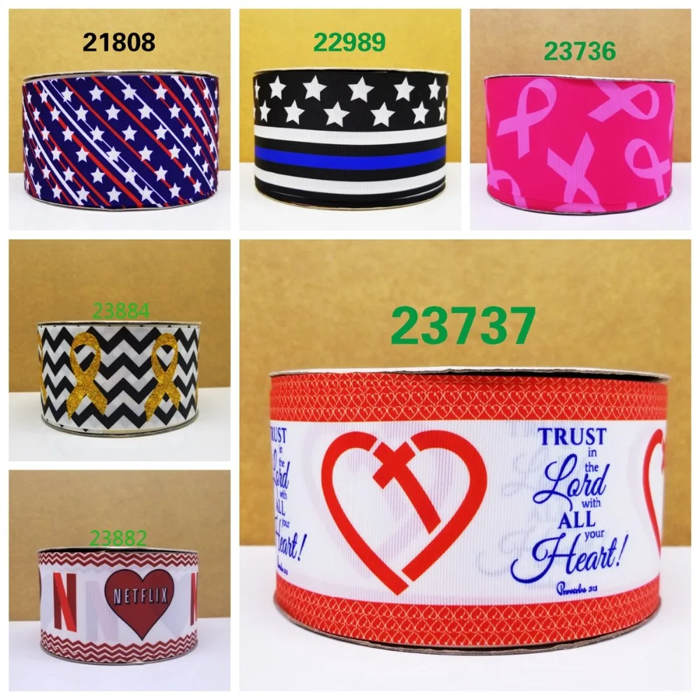 

Free shipping 50 yard per size sport ribbon printed grosgrain ribbon 23884