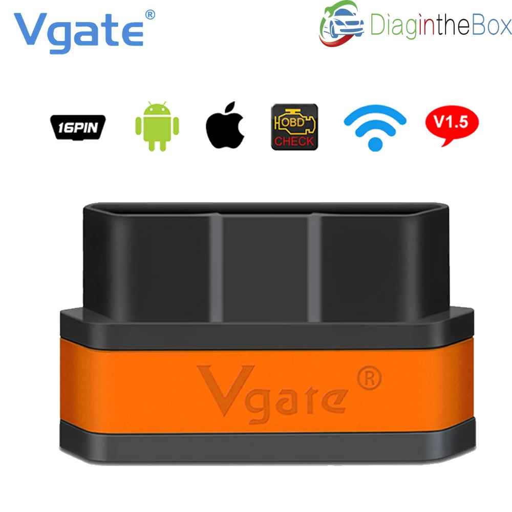 Диагностический инструмент Vgate iCar2 Wi-Fi OBD2 ELM327 v2.1 Wi-Fi OBDII сканера Wi-Fi OBDII Для iPhone на базе iOS, Android, 2018 продвижение