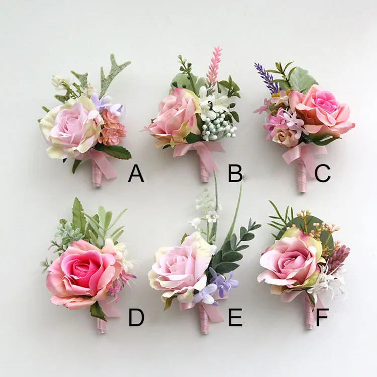 750-pink wrist corsage boutonniere wedding  (10)_