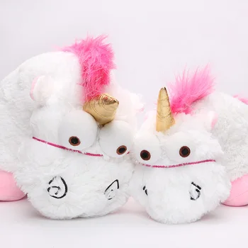 Fluffy Unicorn Plush Toy