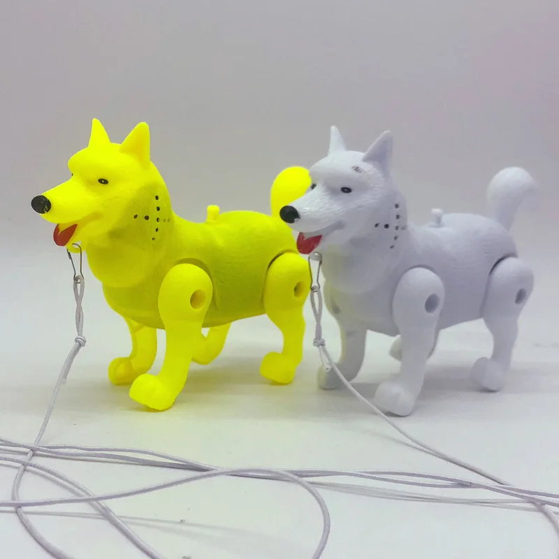 Leashing Wolf Dog светящаяся музыка электрическая собака ползает животное