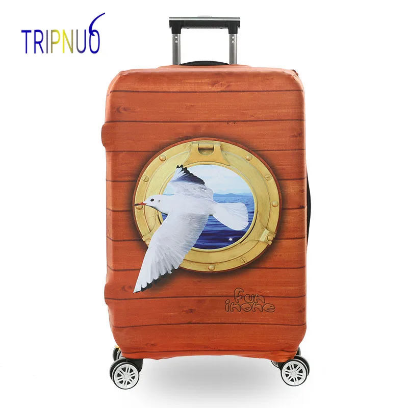 TRIPNUO Dolphin Толстый эластичный чехол для багажа на молнии для 18-32 дюймов, чехол для багажника, чехол для путешествий, защитный чехол, сумки