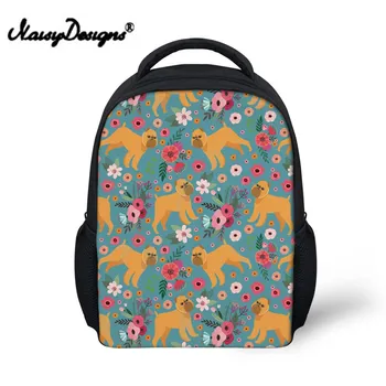 

Girls Small School Bags Backpack for Kids Kindergarten Schoolbag Brussels Griffon Design Book Bag Shoulder Softback