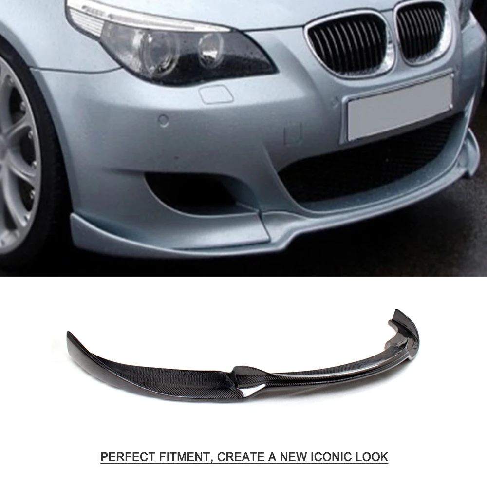 Спойлер для переднего бампера из углеродного волокна/FRP BMW E60 Real M5 2006 2010|bumper lip