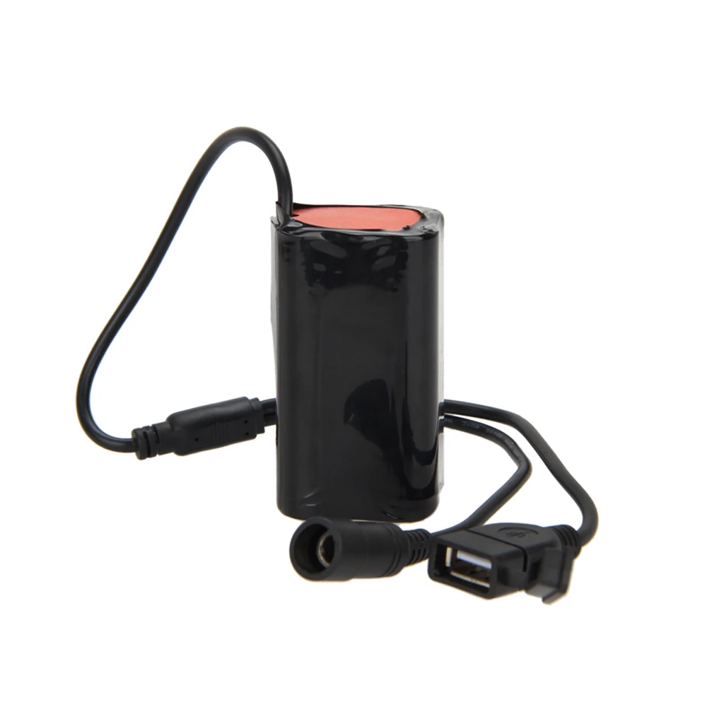 Perfect Dual Interface Bike Light Power Supply 8.4 V 6400 mAh 4x 18650 Recharageable Battery Pack for Bicycle Lamp 4 Perfect Dual Interface Bike Light Power Supply 8.4 V 6400 mAh 4x 18650 Recharageable Battery Pack for Bicycle Lamp 4