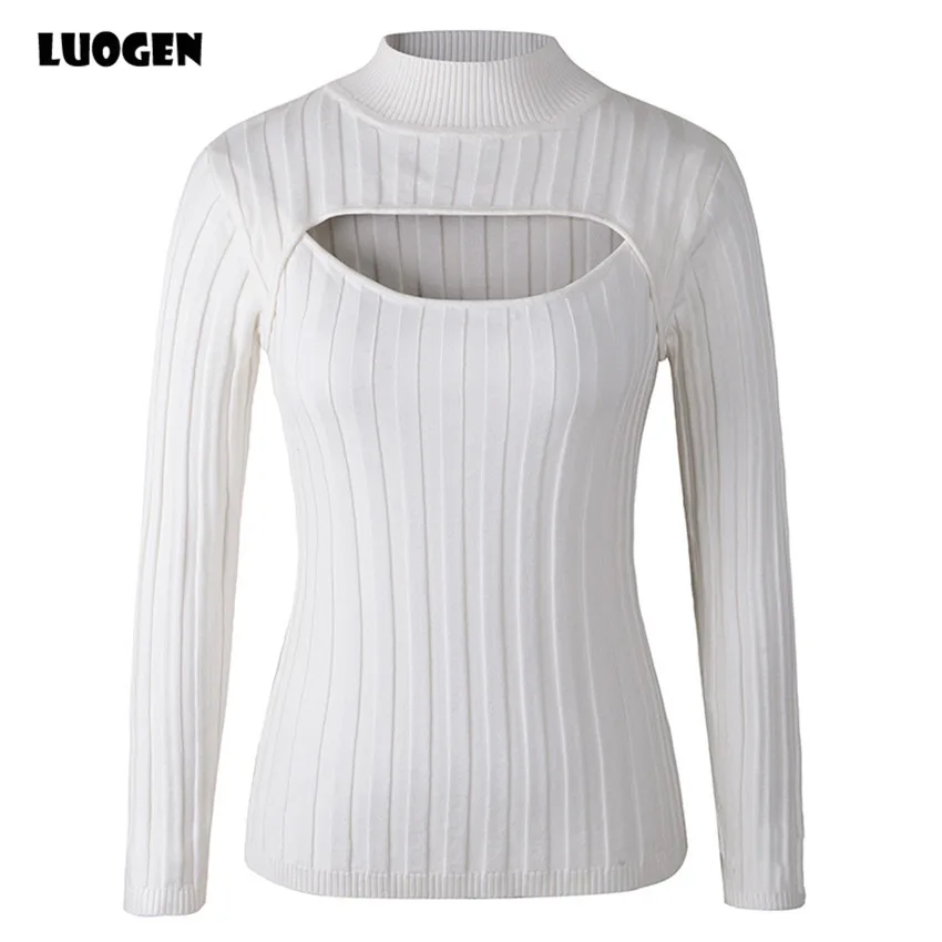 Japanese Anime Cosplay Open Chest Knitted Sweater Keyhole Women Sweaters and Pullovers Sexy Turtleneck Stripe For Lolita Girls Japanese Anime Cosplay Open Chest Knitted Sweater Keyhole Women Sweaters and Pullovers Sexy Turtleneck Stripe For Lolita Girls