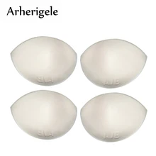Arherigele 1pair Thick Sponge Swimsuit Bra Pad Inserts Breast Enhancer Push Up Bikini Pads for Women Intimates Bra Accessories