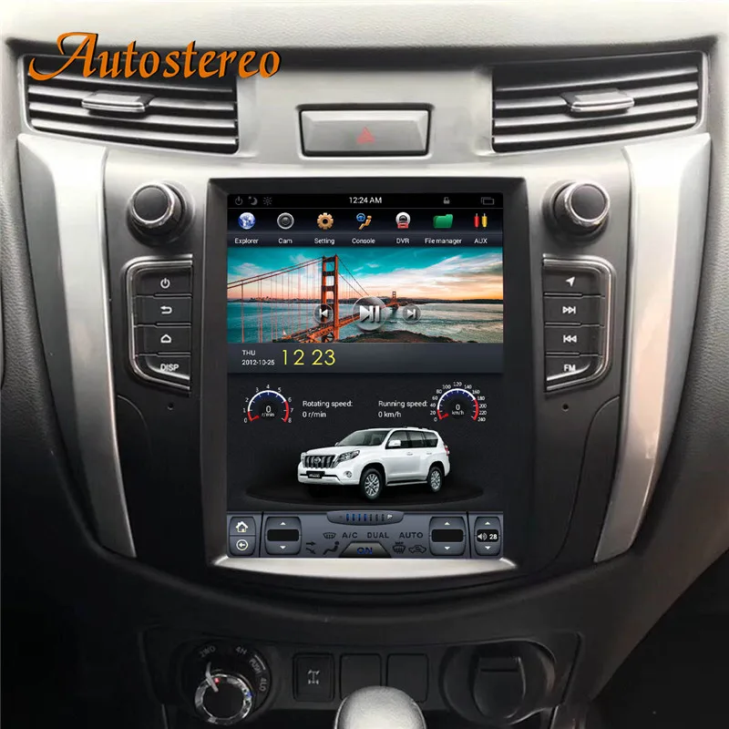 Discount Tesla style Android9 Car GPS Navigation For NISSAN NP300 Navara 2014+ multimedia tape radio recorder head unit PAD No DVD player 8