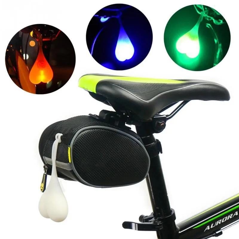 Perfect Outdoor Cycling Balls Tail Silicone Light Seat Back Egg Lamp Creative Bike Waterproof Night Essential LED Red Warning Lights 6