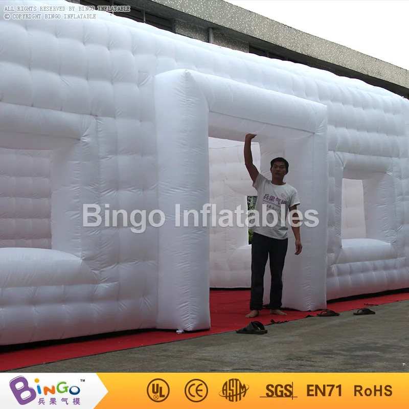  31ft LED lighting inflatble giant cube tent for outdoor party or wedding events toy tent