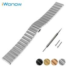 Acier inoxydable Bande de Montre 16mm 18mm 20mm pour Omega Quick Release sangle Butterfly Boucle Poignet Ceinture Bracelet + Printemps Bar + Outil