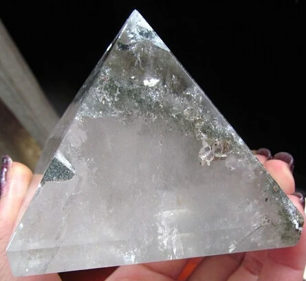free shipping natural quartz rock crystal pyramid polished | Дом и сад
