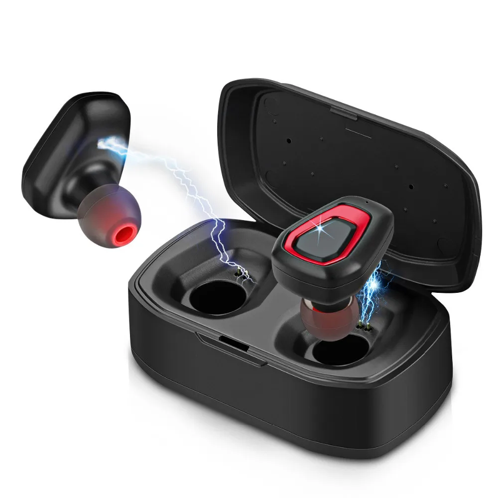 

TWS True Wireless Earbuds Bluetooth Mini Headsets Stereo Handfree Sports Bluetooth Earphones with Charging Box For Phones