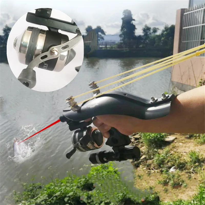 

Powerful Slingshot Fishing Hunting Set Fish Shooting Arrow Catapult Outdoor Launcher or Outdoor Fishing Hunting Accurate 2019