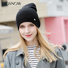 Шапка женская хлопковая Новинка зимние вязаные модные высококачественные женские шапки вязаные шапки# MZ238D