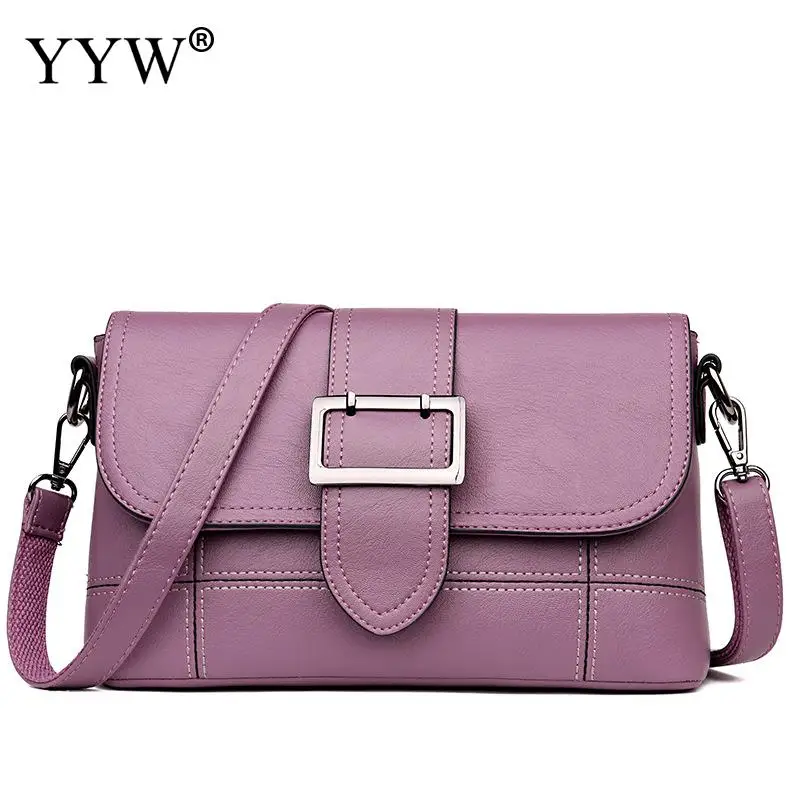 

Wholesale Solid Color Shoulder Bag for Women Wine Red Crossbody Bag with 2 Straps Brand Luxury Women's PU Leather Handbags