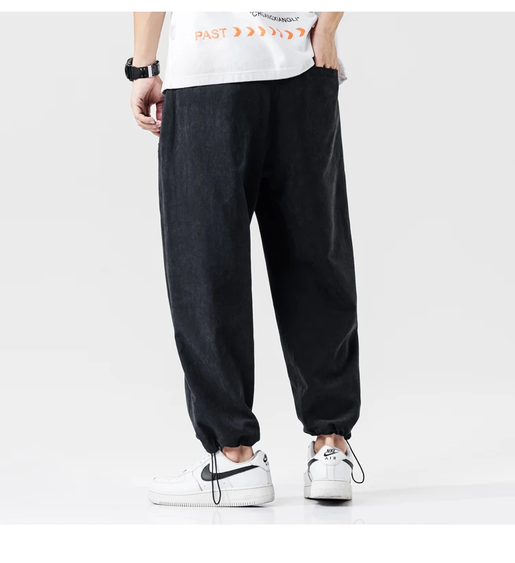 Хип-хоп Джоггеры мужские черные шаровары мужские спортивные штаны уличная повседневные мужские брюки M-3XL Y1783
