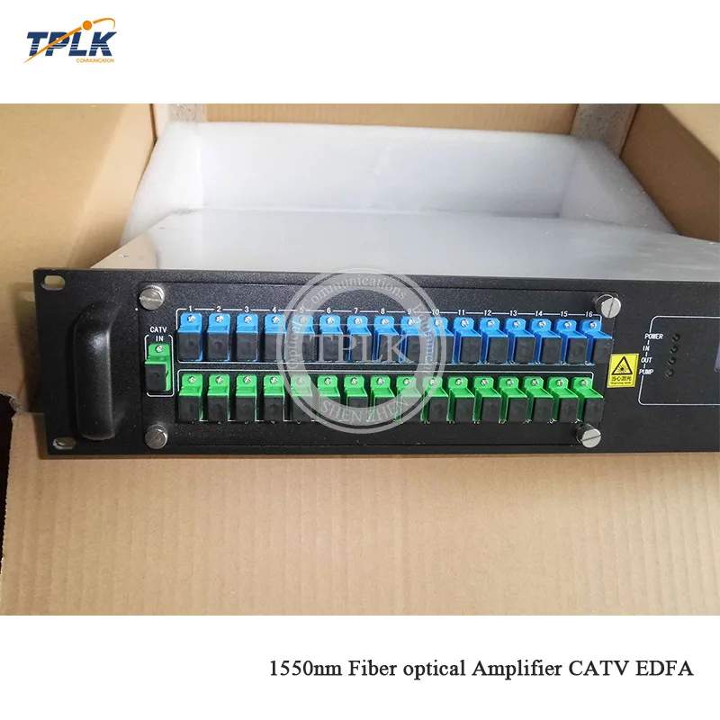 2U/80 Вт 16 портов 18/19dbm 1550nm CATV EDFA 1550nm волоконно-оптический амплитfier WDM CATV EDFA SC/APC-SC/UPC разъем высокого качества