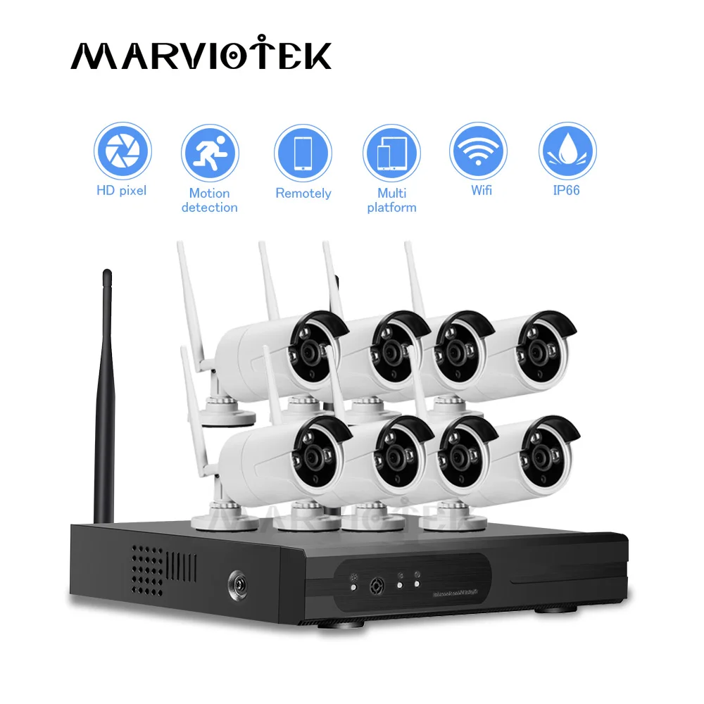 Камера система наблюдения wifi Наборы 8CH ip камера NVR наборы CCTV видеонаблюдения s DVR