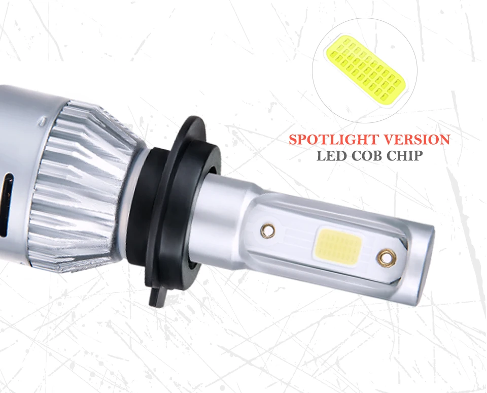 Aceersun H4 LED H7 H1 H11 H8 H9 9005 HB3 HB4 9006 Mini Car headlight 72W 8000LM COB 3000K 4300K 6500K 8000K Hi Lo Beam 12V 24V (9)