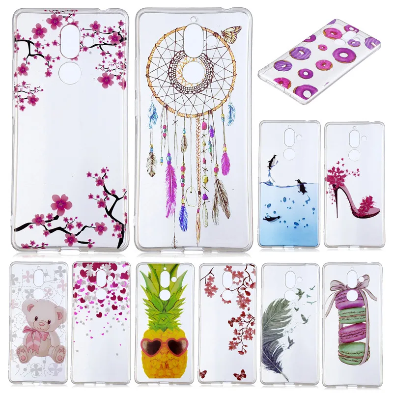 

For Nokia 7 Plus Soft Silicone Case Cartoon Anime Silicon TPU Skin Soft Back Cover Case for Nokia 7 Plus 7Plus Phone Bags Cover