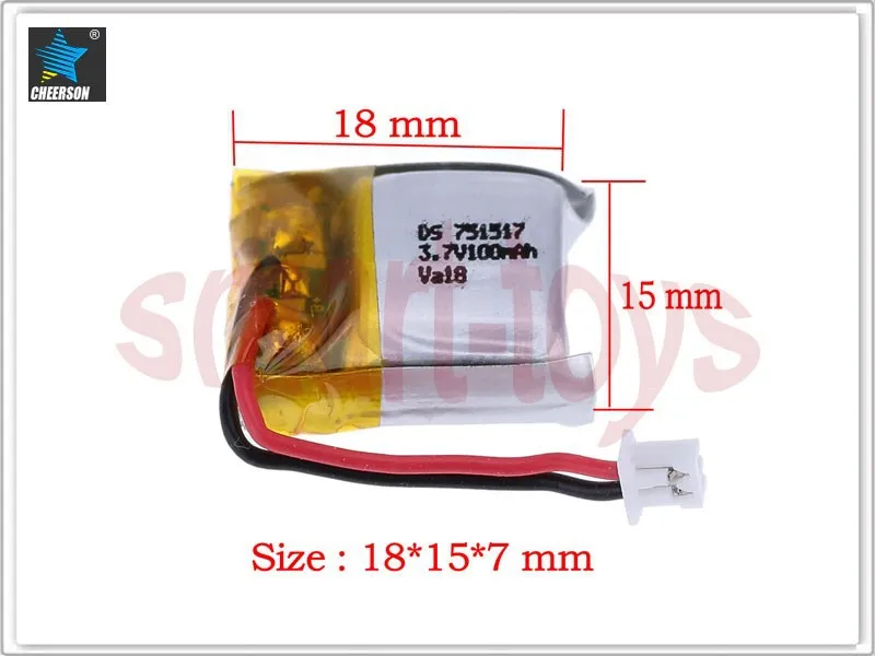 FQ777-124 Cheerson CX-10 CX-10A RC Quadcopter Spare Parts battery (3)