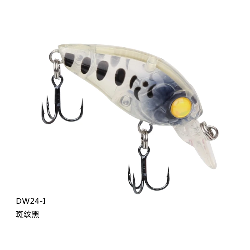 Мини рыболовные приманки 3,5 г 35 мм рыболовные жесткие приманки черные стальные крючки для ловли черного морского леща DW24 - Цвет: I