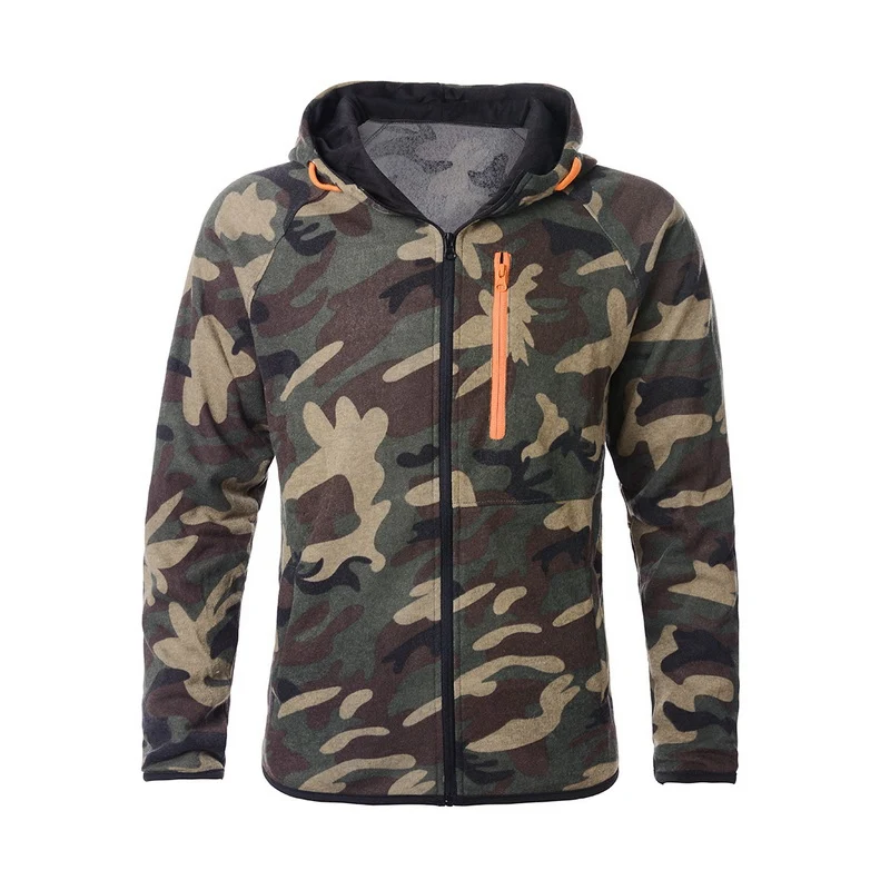 

LITTHING Spring Men Wind Camo Jacket Wind Breakers Lightweight Jackets Camouflage Hooded Coats Soft Warm Men's Coat Outdoors