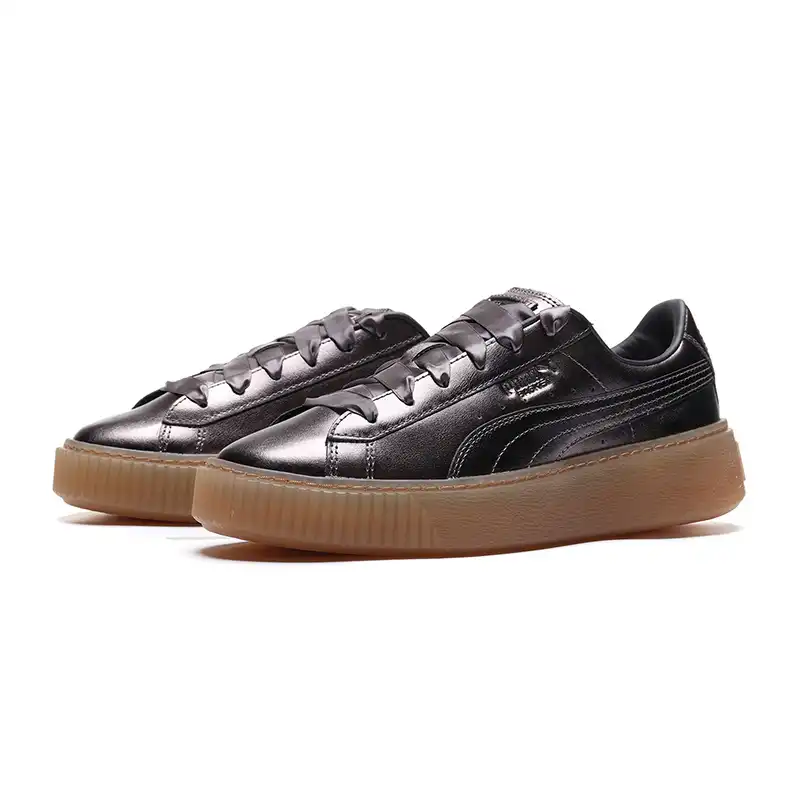 puma ladies basket platform luxe sneakers